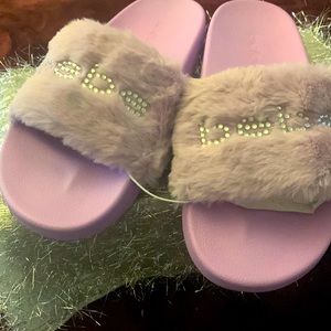 Bebe fluffy slippers